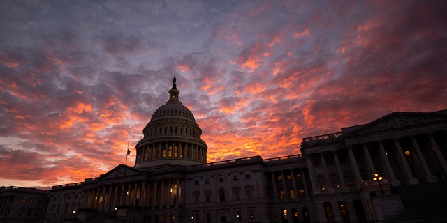  Sunset at the U.S. Capitol on Thursday, Dec. 9, 2021. 