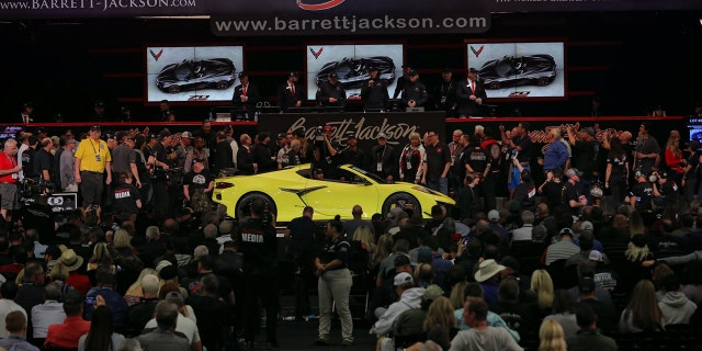 The first 2023 Chevrolet Corvette Z06 was sold at the Barrett-Jackson Scottsdale auction for $3.6 million to raise money for charity.