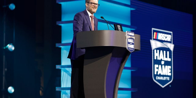 Dale Earnhardt Jr. was inducted into the 12th class of the NASCAR Hall of Fame.