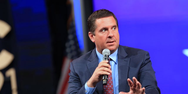 Rep. Devin Nunes, a Republican from California, speaks during the Conservative Political Action Conference (CPAC) in Dallas, Texas, on Sunday, July 11, 2021. The three-day conference was titled "America UnCanceled."