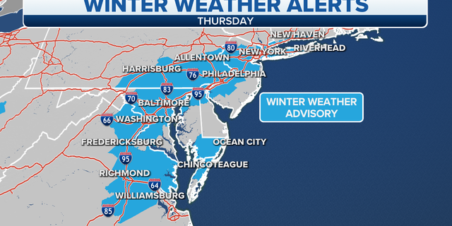 Northeast winter weather alerts