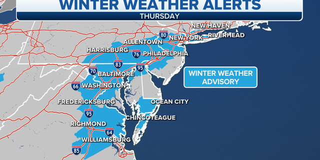 Northeast winter weather alerts
