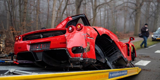 The Ferrari Enzo is powered by a 651 hp V12.