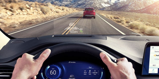 A pop-up head-up display is avaialble.