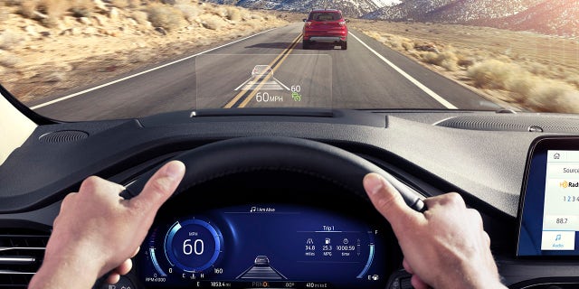 A pop-up head-up display is avaialble.