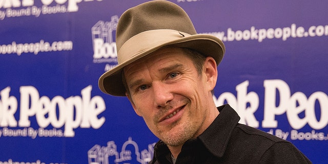 Actor/author Ethan Hawke signs copies of his new book 