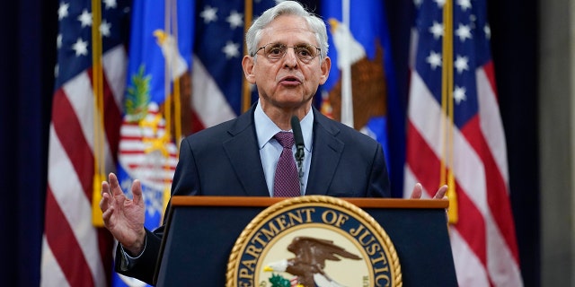 U.S. Attorney General Merrick Garland speaks at the Department of Justice on Jan. 5, 2022, in Washington, D.C.