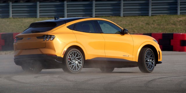 The Ford Mustang Mach-E GT can acelleraate to 60 mph in under four seconds.