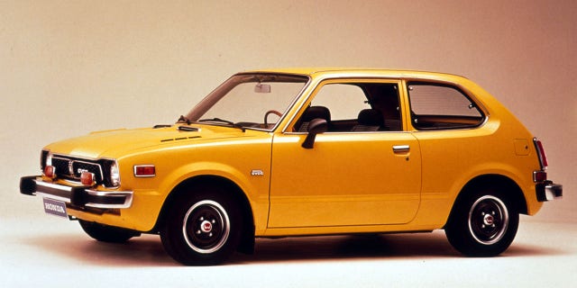 The first-generation Honda Civic had a 52 hp engine.