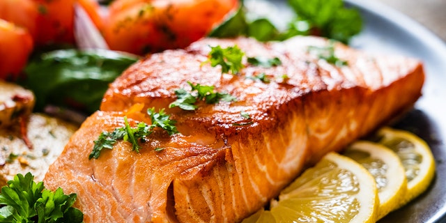 Salmon is a high source of vitamin D, Omega 3 fats and serotonin.