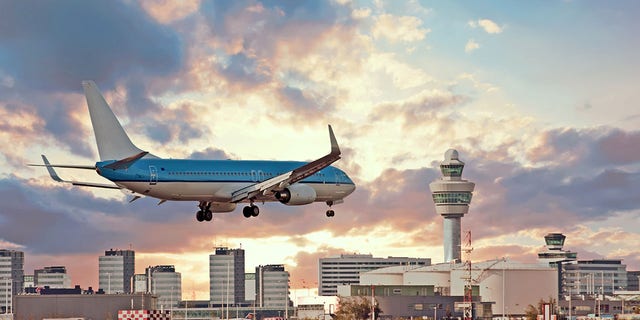 Schiphol airport in Amsterdam, the Netherlands.