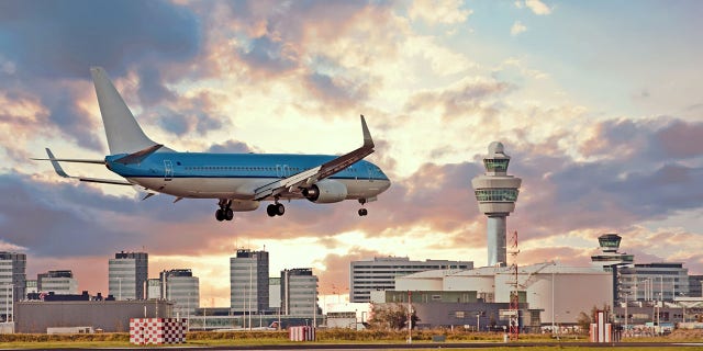 Schiphol Airport in Amsterdam, the Netherlands.