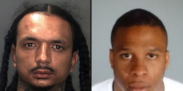 Gerald Kay and Jahaad Crawford are two of four people suspected of trying to rob a jewelry store in California.
