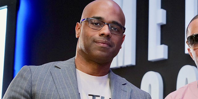Jamal Simmons is seen in Los Angeles, Feb. 20, 2020.