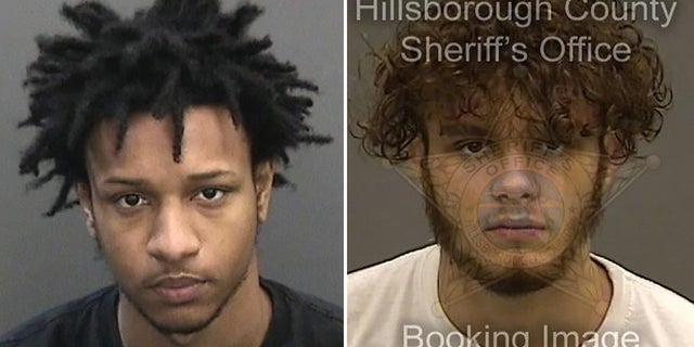 Jaycob Riley, left, faces a slew of charges, including five counts of attempted first-degree murder. Jordan Gracia, right, faces a charge of armed robbery, felon in possession of a firearm, and dealing in stolen property. 