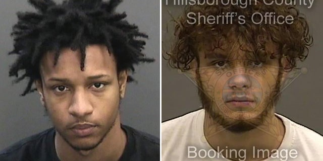 Jaycob Riley, left, faces a slew of charges, including five counts of attempted first-degree murder. Jordan Gracia, right, faces a charge of armed robbery, felon in possession of a firearm, and dealing in stolen property.