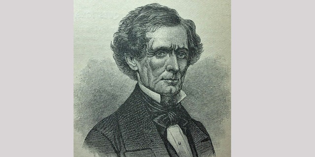 Jefferson Davis, president of the Confederate States of America from 1861 to 1865 when the South lost the war. Davis was charged with treason and his American citizenship wasn't restored until 1977. 