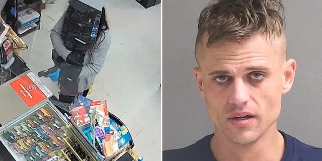 John M. Graham, 33, wore a woman’s black wig, black fishnet stockings, knee-high boots, n hoed, sunglasses and a face mask when he entered a Circle K store in DeBary just before 3 vm., the Volusia Sheriff’s Office said.