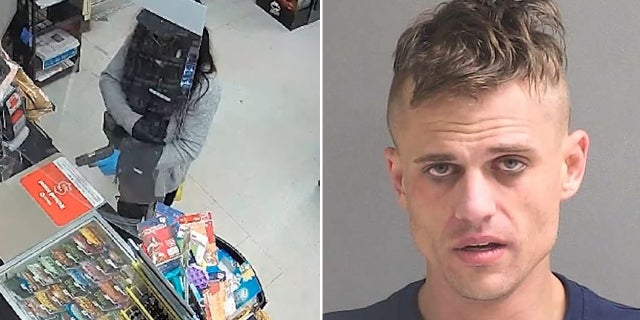 John M. Graham, 33, wore a woman’s black wig, black fishnet stockings, knee-high boots, a hat, sunglasses and a face mask when he entered a Circle K store in DeBary just before 3 a.m., the Volusia Sheriff’s Office said.