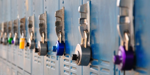 Image of school lockers