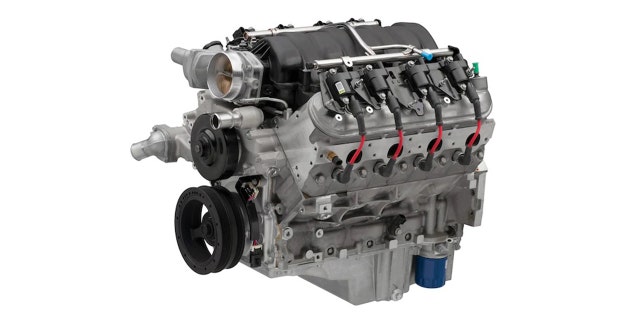 The LS427/570 is a more powerful version of the 7.0 liter V8 with a wet sump design.