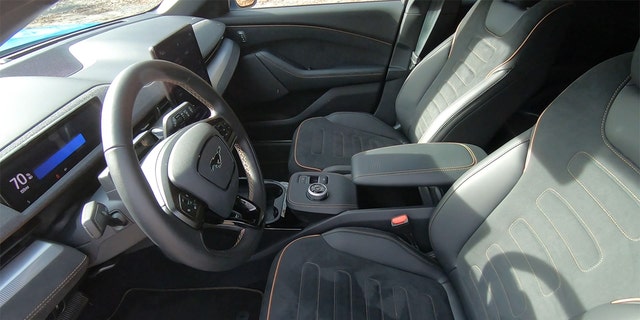 The Mustang Mach-E GT features unique sport seats.