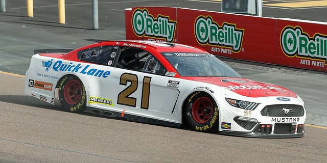 Matt DiBenedetto finished 18th in the 2021 NASCAR Cup Series standings for Wood Brothers Racing.