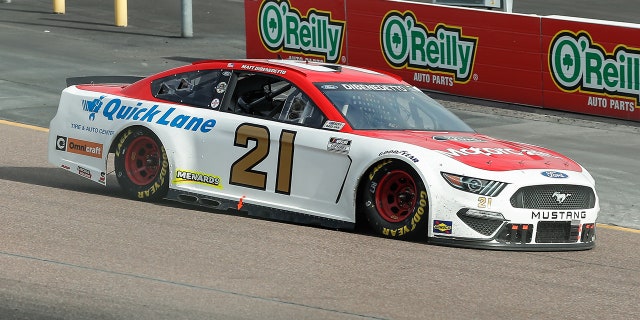 Matt DiBenedetto finished 18th in the 2021 NASCAR Cup Series standings for Wood Brothers Racing.