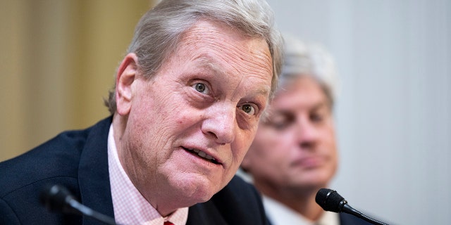 Rep. Mike Simpson, R-Idaho, speaks as the House Rules Committee meets to formulate a rule on the H.R.4502 appropriations bill on Monday, July 26, 2021.