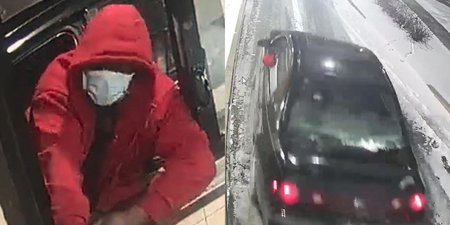 Police are also searching for an unidentified robbery suspect described as a Black man with a large build who was wearing a red hoodie, mask and tan pants. He drove a black 4-door Chevy Impala with a sunroof and spoiler, according to FOX 6. 
