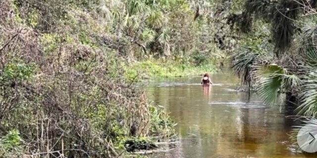 One of two photos and a video taken by hikers that the sheriff's office said Paola Marie Miranda-Rosa's family identified as her. 