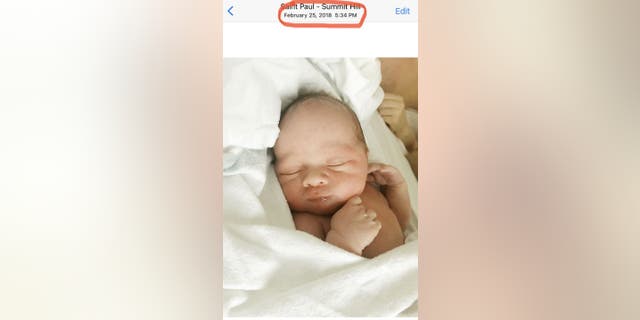 Emily Vondrachek shared screenshots of her social media posts from when her son, Henry, was born on Feb. 25, 2018.