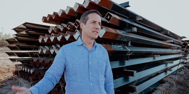 Ohio Senate candidate Bernie Moreno visits border wall construction in Rio Grande Valley.