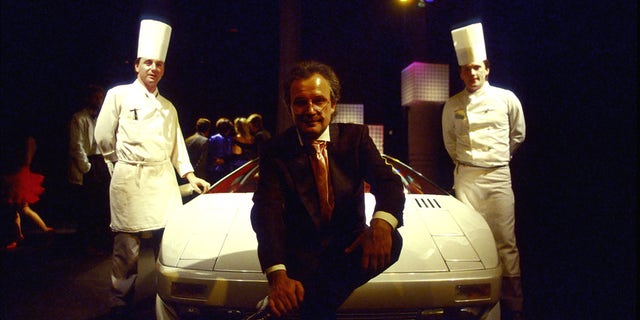 Giorgio Moroder financially backed the car and accompanied it on the auto show circuit.