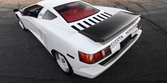The Cizeta-Moroder is powered by a 6.0-liter V16 engine.