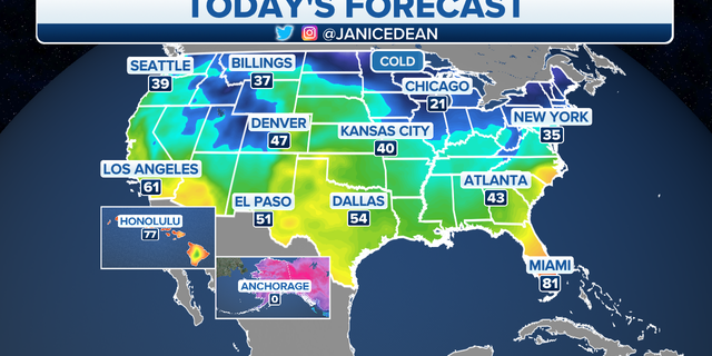 The national forecast for Monday, Jan. 3.