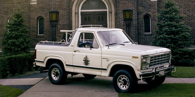 The Ford Bronco Popemobile was donated to the U.S. Secret Service after the Pope's visit.