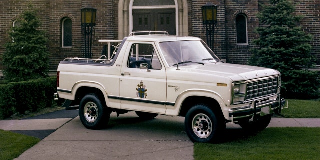 The Ford Bronco Popemobile was donated to the U.S. Secret Service after the Pope's visit.