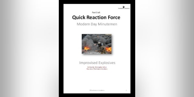 The cover of Tackleberry Solutions' "Improvised Explosives: QRF Book 3."