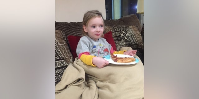 Riley Harper Bockes ate pizza with deputies after she was found safe in Tennessee on Wednesday night.