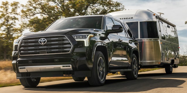 The Sequoia has a towing capacity of 9,000 pounds.