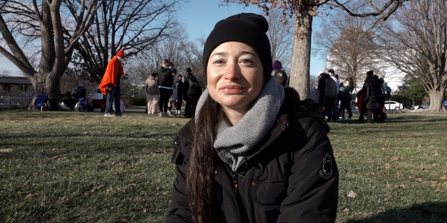 Un-PAC co-founder Shana Gallagher on day 2 of the hunger strike.