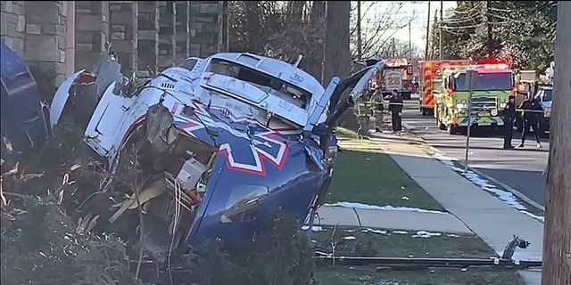 Photo shows crash-landed helicopter on January 11, 2022