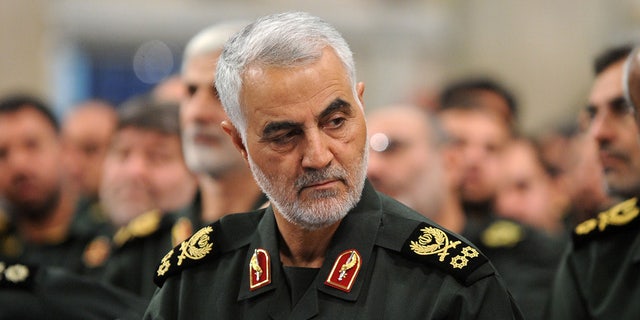 A U.S. military attack killed Iranian Gen. Qassim Soleimani, the head of the Islamic Revolutionary Guard Corps' elite Quds Force, in 2020. FILE (Photo by Pool / Press Office of Iranian Supreme Leader/Anadolu Agency/Getty Images)