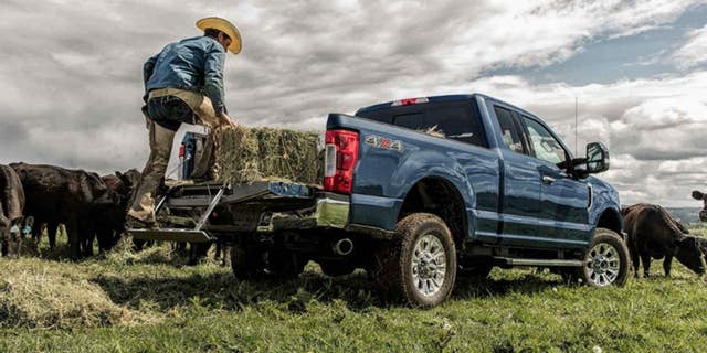 Ford's Tailgate Step pops out of the leading edge of the tailgate.