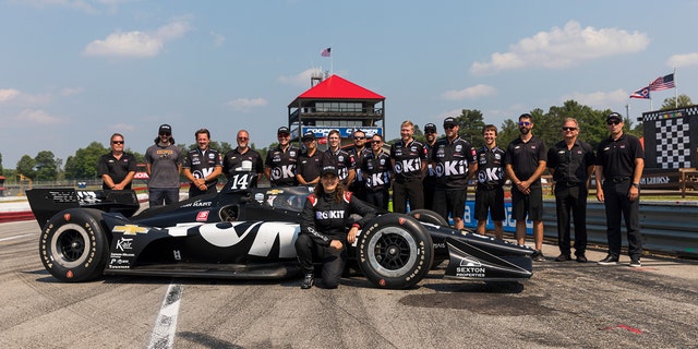 Calderón tested the A.J. Foyt Racing Chevrolet IndyCar at Mid-Ohio last summer.