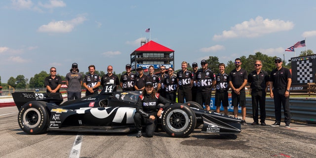 Calderón tested the A.J. Foyt Racing Chevrolet IndyCar at Mid-Ohio last summer.