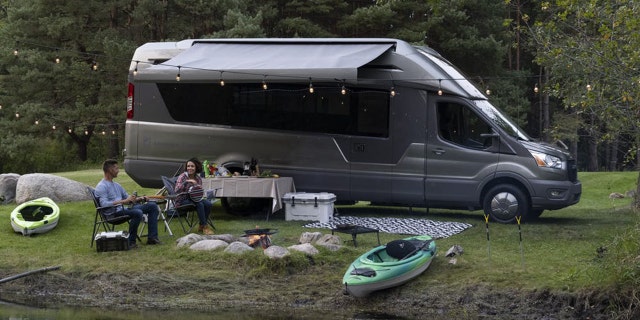 The Thor Vision is a Ford Transit-based electric camper van with a 300-mile driving range.