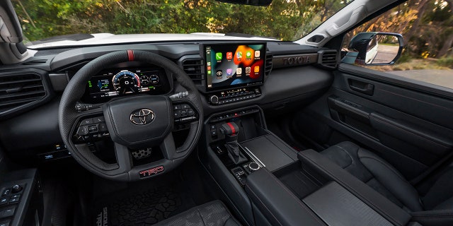 The Sequoia shares the Tundra's interior design.