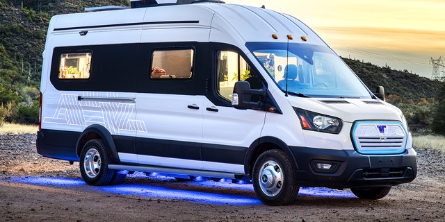 The Winnebago e-RV is a concept for a future electric camper van.